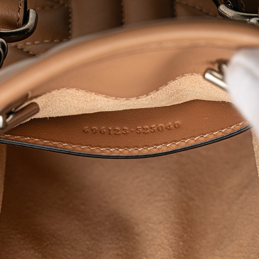 Gucci Mini GG Marmont Matelasse Leather Aria Satchel - Side view