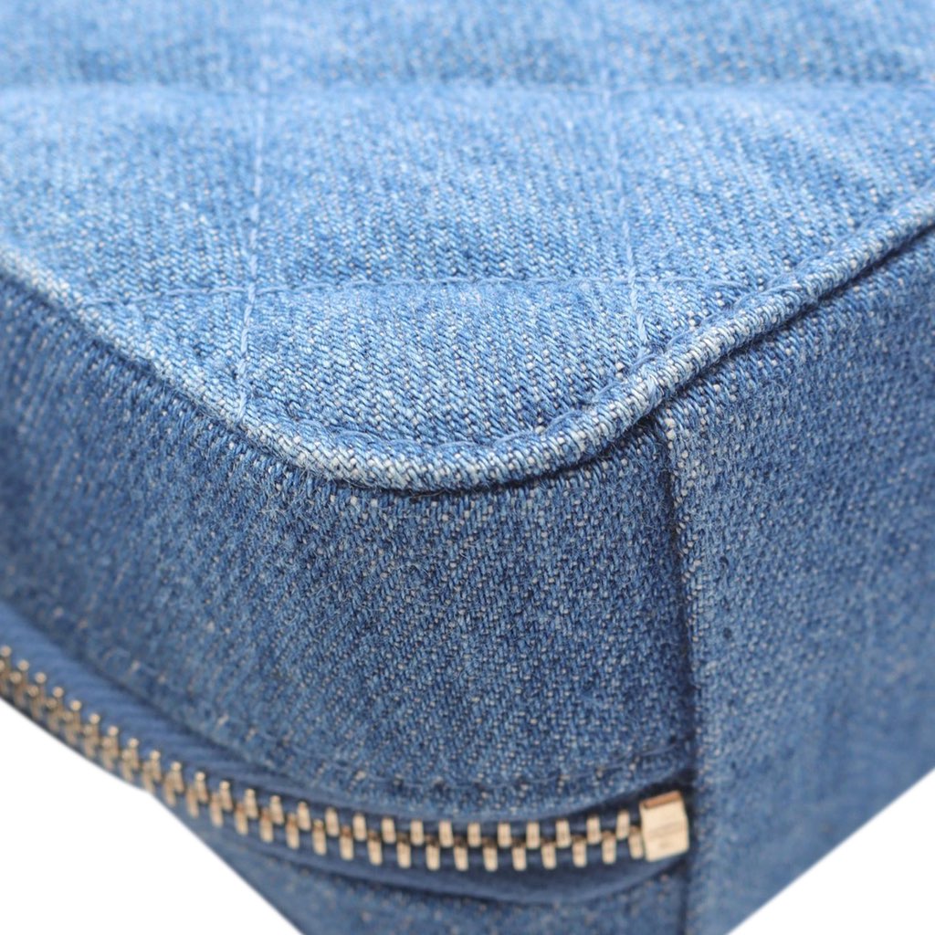 Chanel Quilted Denim Pearl Crush Camera Bag - Detail 1