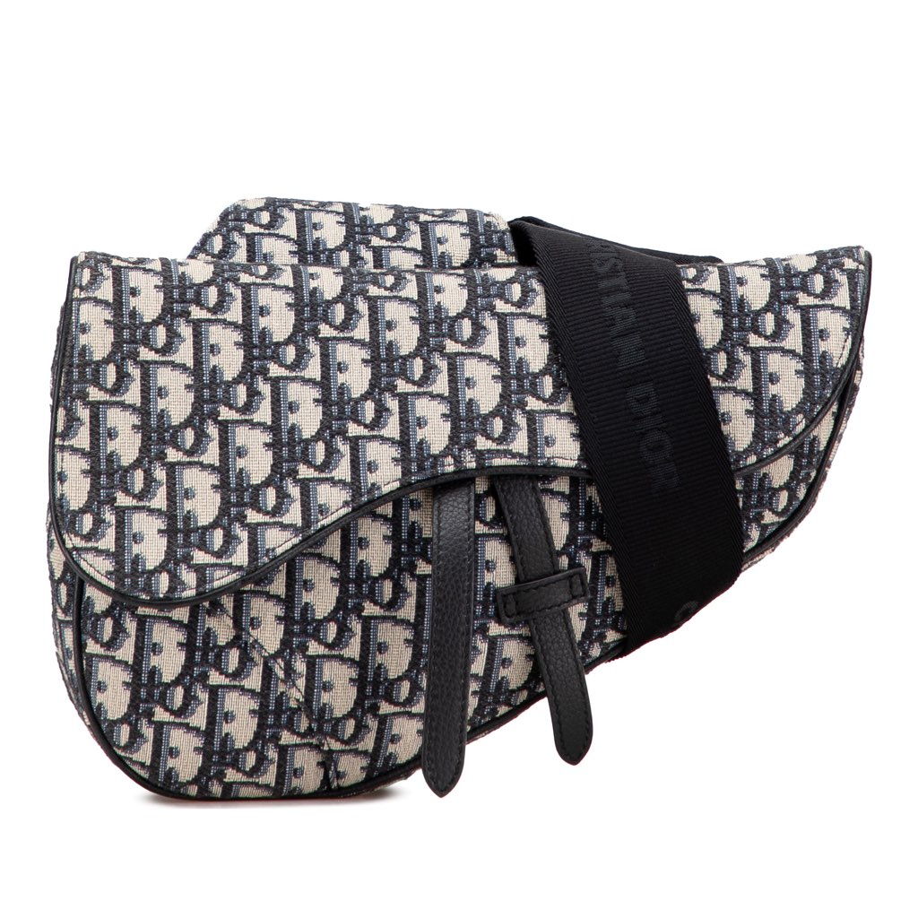 Dior Oblique Canvas Saddle Crossbody
