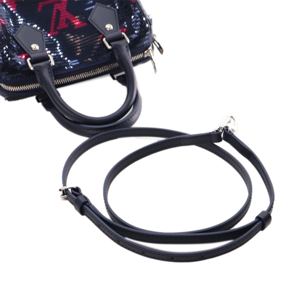 Louis Vuitton LV Night Monogram Giant Sequins Speedy Bandouliere 18 - Image 13