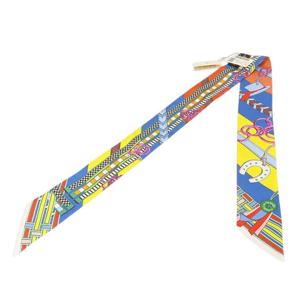 Hermès Brides et Gris-Gris Silk Twilly Scarf - Back view