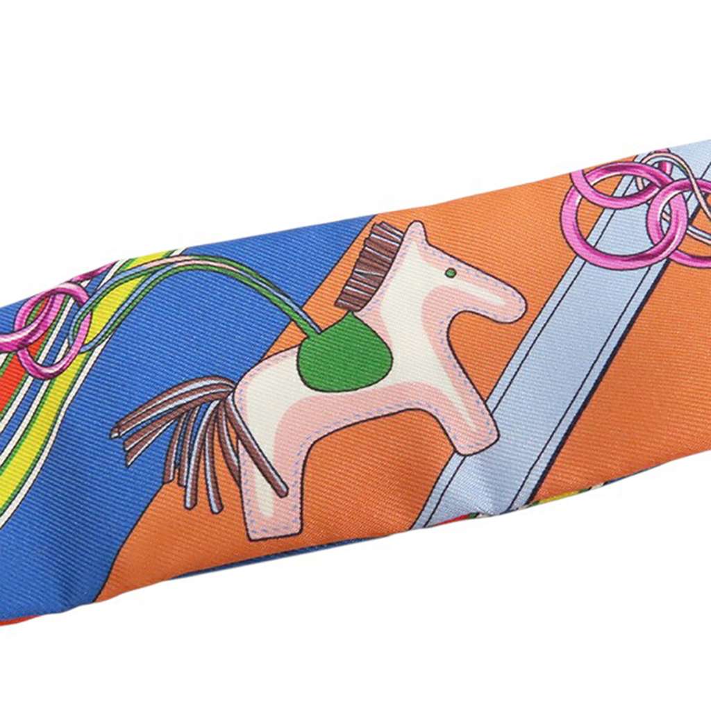 Hermès Brides et Gris-Gris Silk Twilly Scarf - Image 6