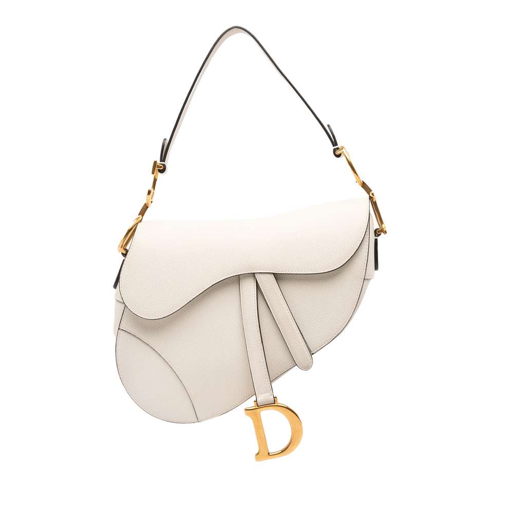 Dior Grained Calfskin Saddle Bag