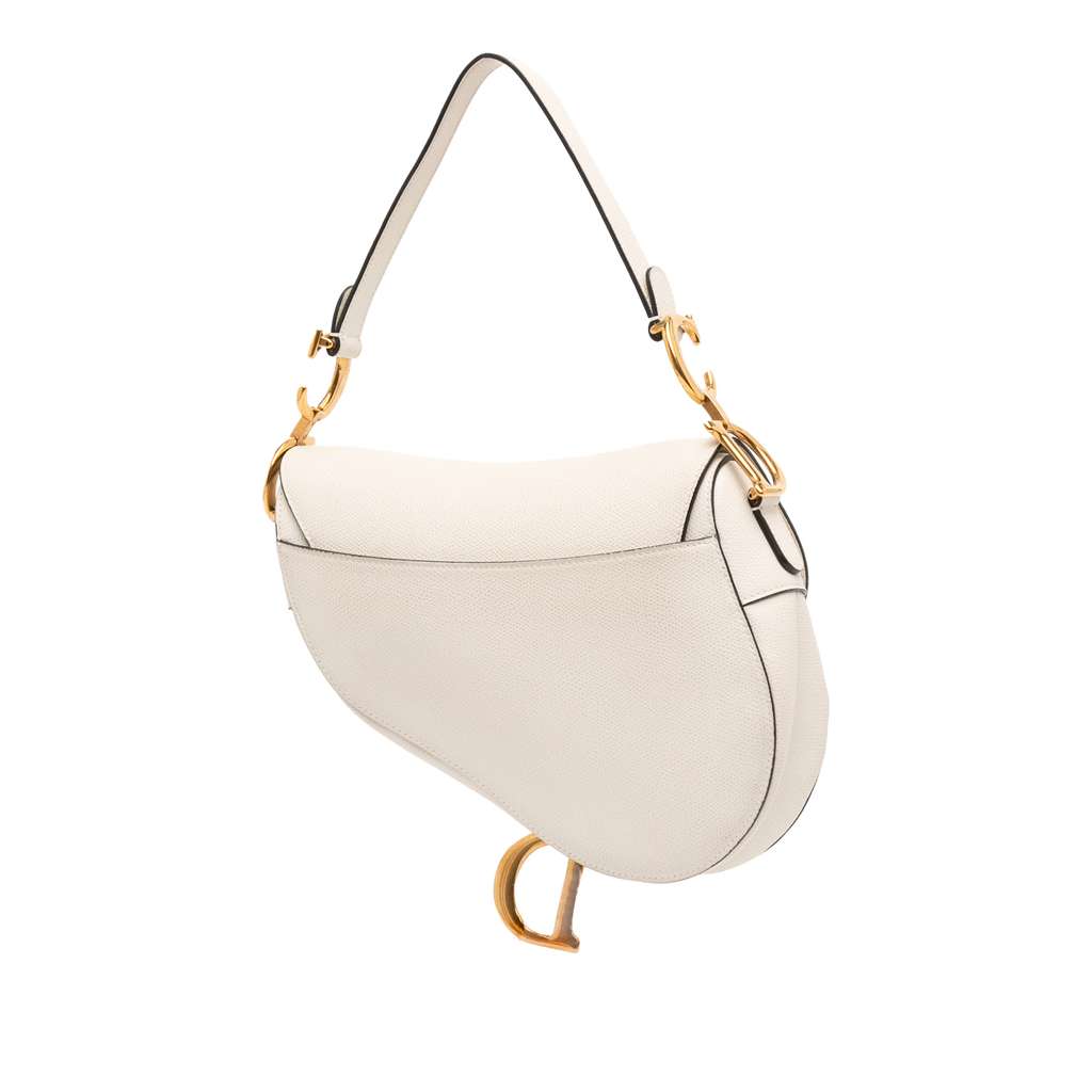 Dior Grained Calfskin Saddle Bag - Back view