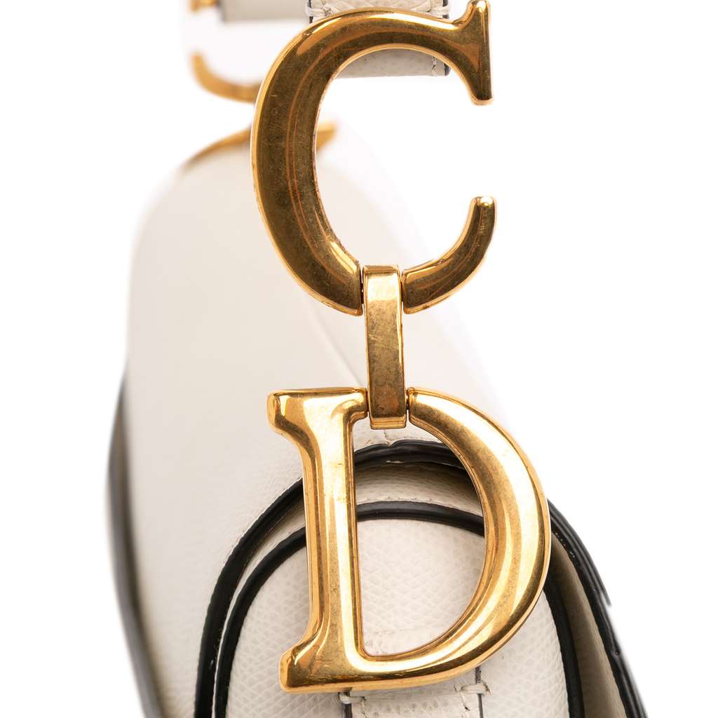 Dior Grained Calfskin Saddle Bag - Image 12