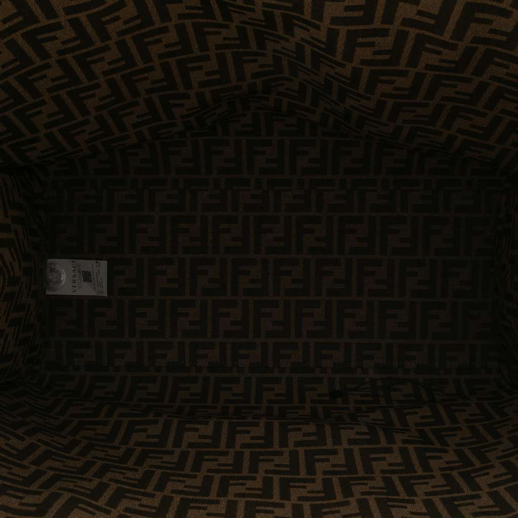 Fendi Versace Fendace Canvas Logo Sunshine Shopper Tote XL - 4