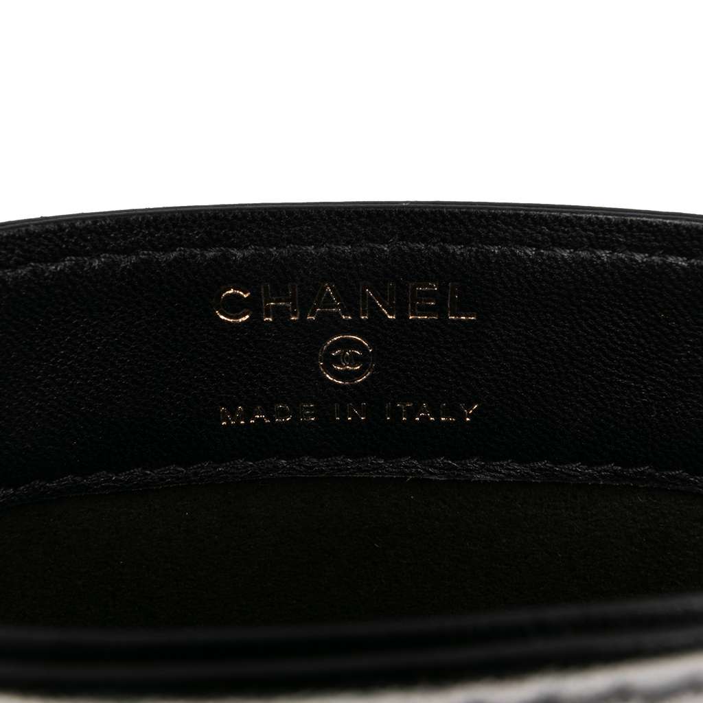 Chanel CC Quilted Lambskin Chain Around Phone Holder - Side view