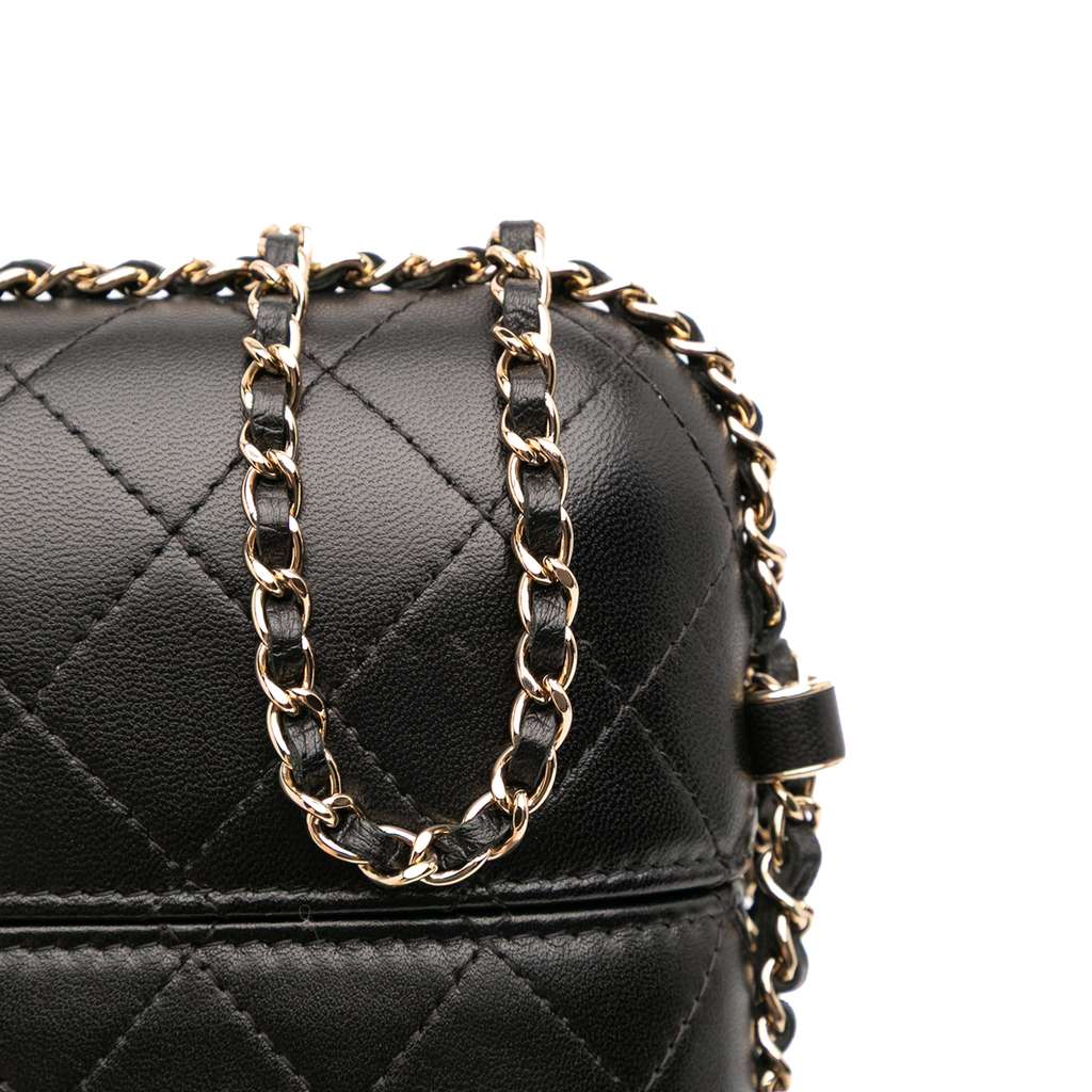 Chanel CC Quilted Lambskin Chain Around Phone Holder - Image 10