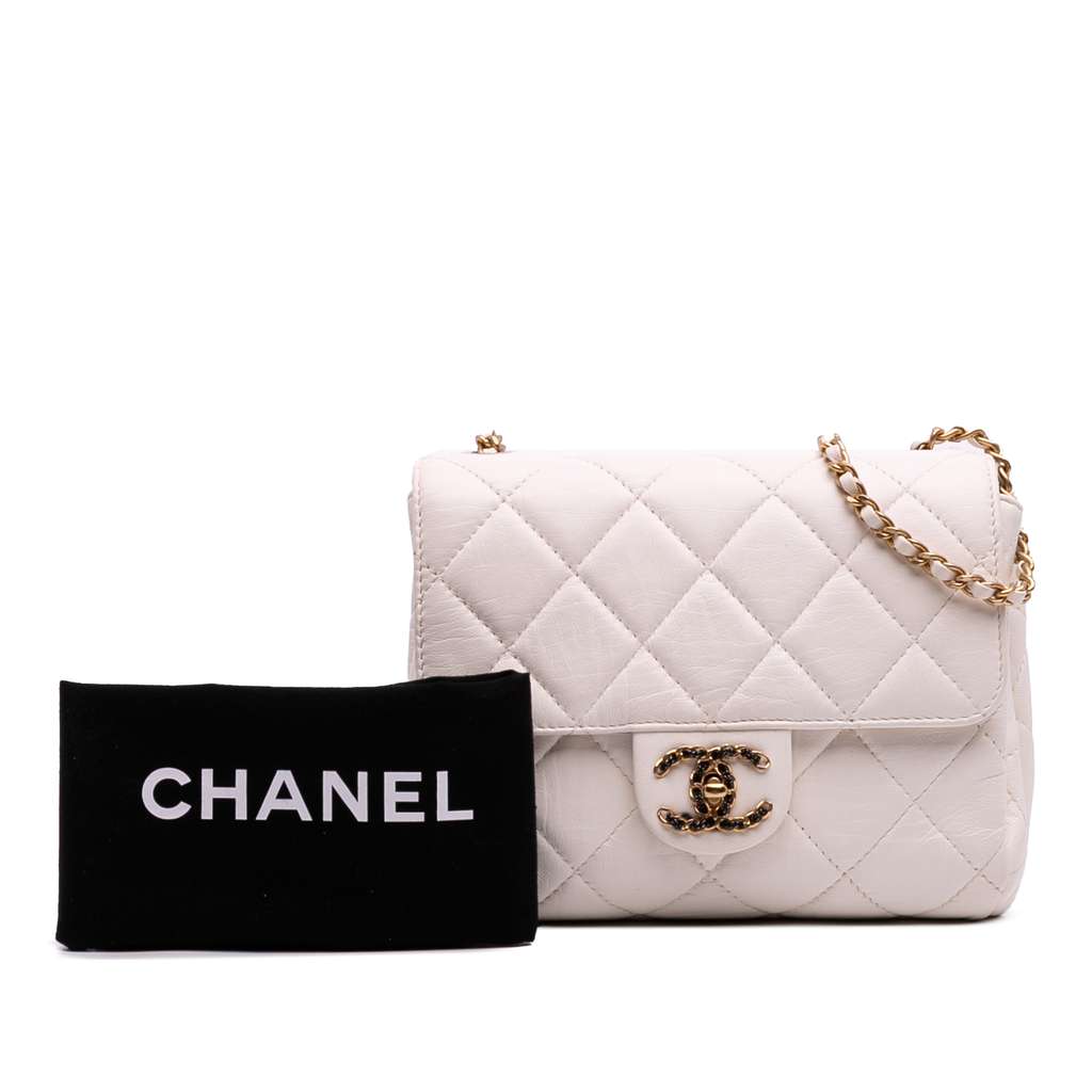 Chanel CC Quilted Aged Calfskin Accordion Flap - Image 14