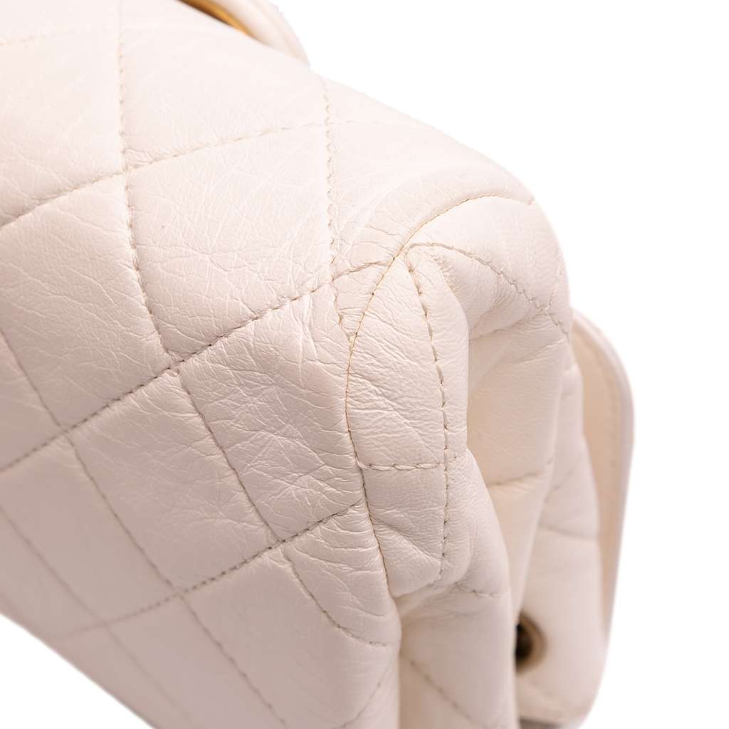 Chanel CC Quilted Aged Calfskin Accordion Flap - Image 11