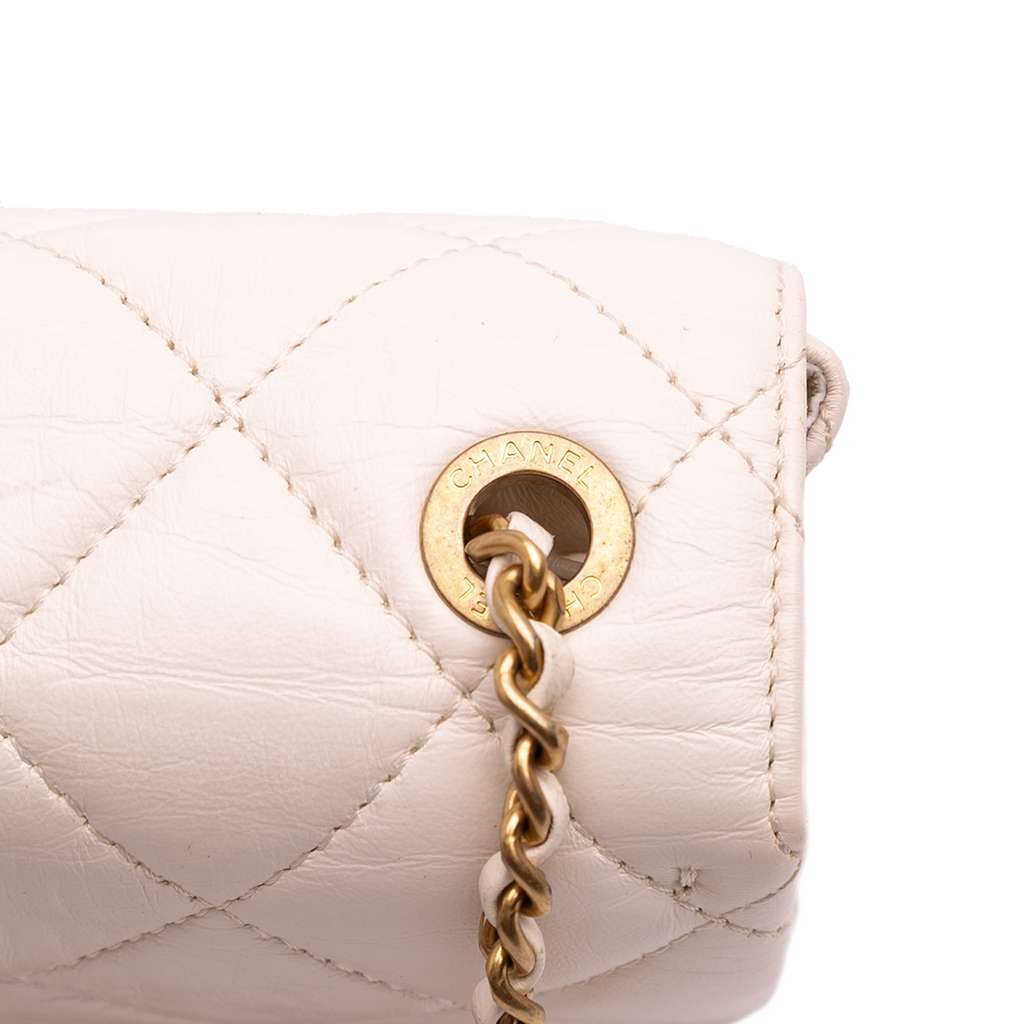 Chanel CC Quilted Aged Calfskin Accordion Flap - Image 12