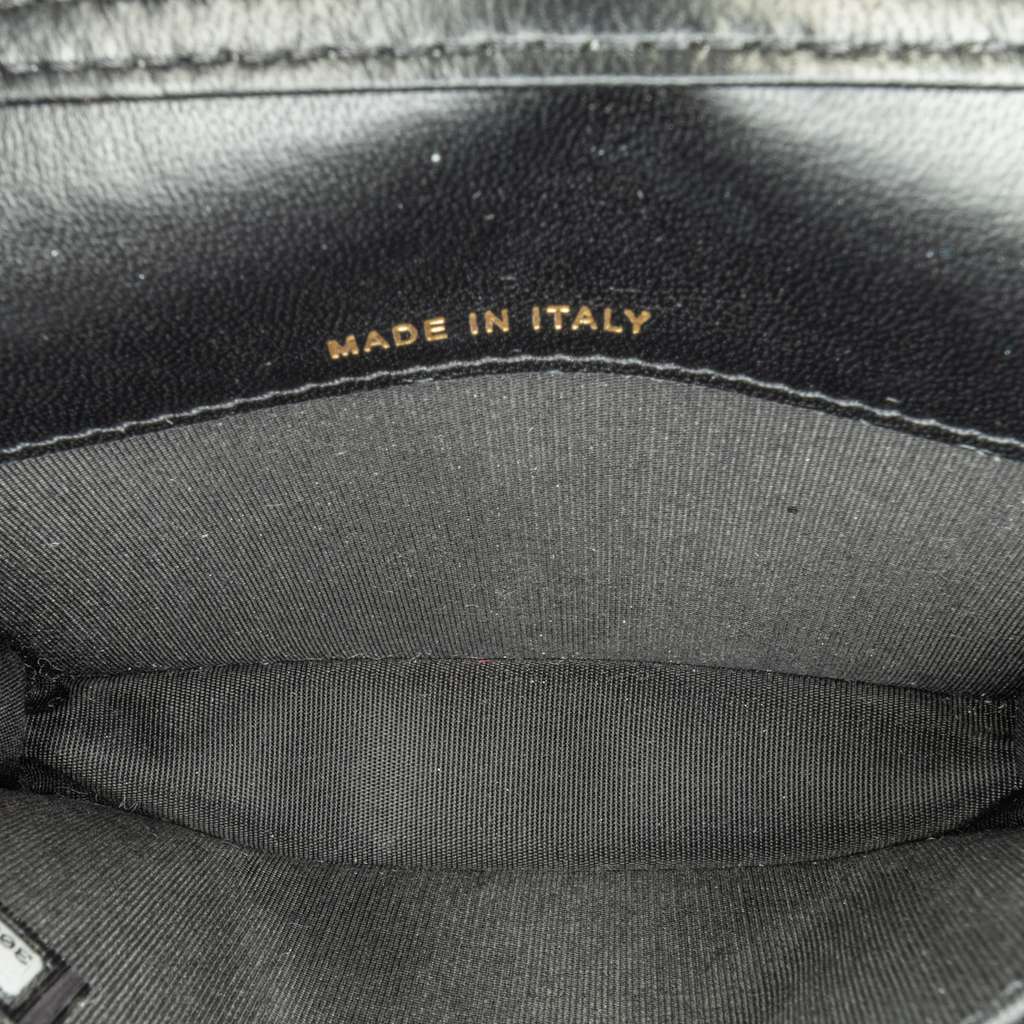 Chanel Lambskin Zirconium Clutch With Chain - 5