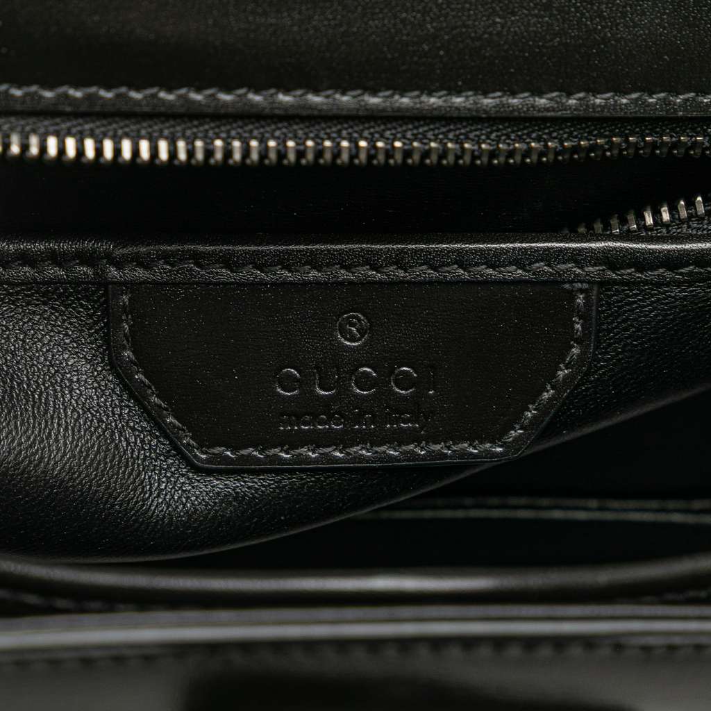 Gucci Small Calfskin 1947 Bamboo Top Handle Bag - 5