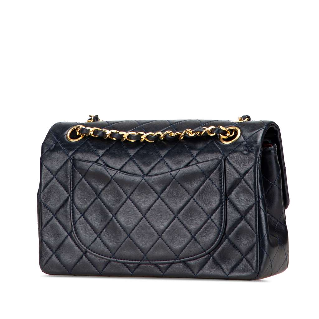Chanel Small Classic Lambskin Double Flap - Back view