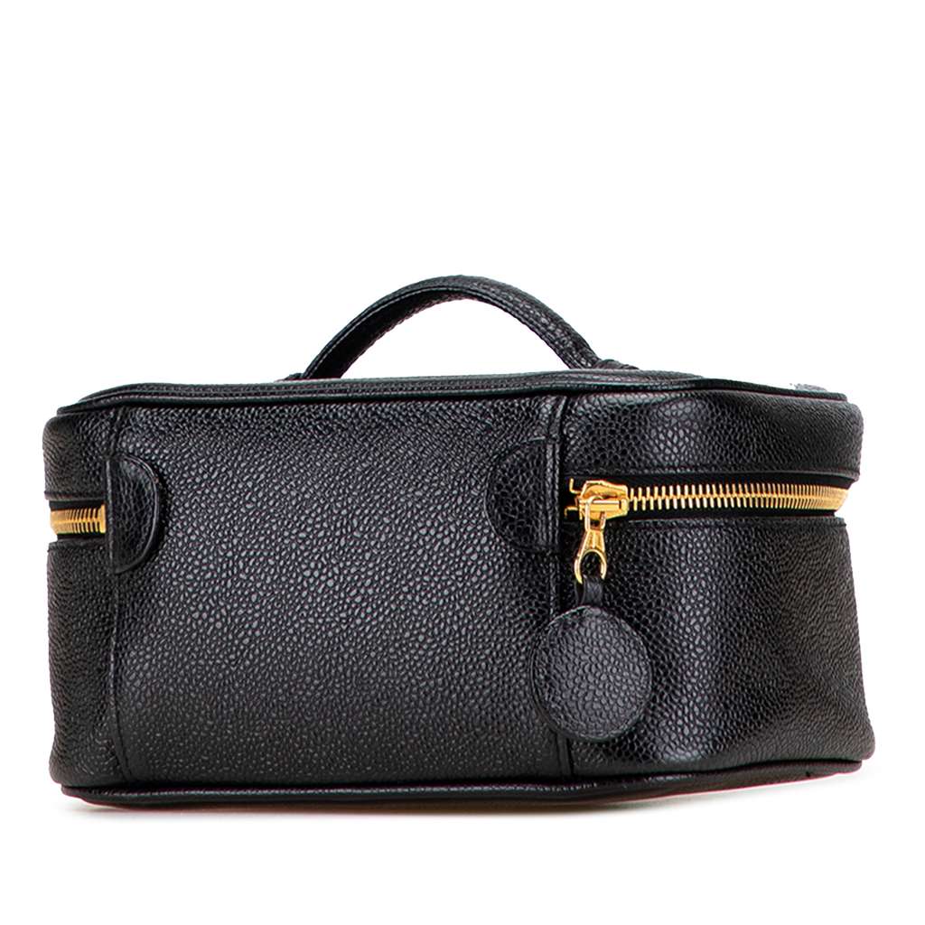 Chanel CC Caviar Vanity Bag - Back view