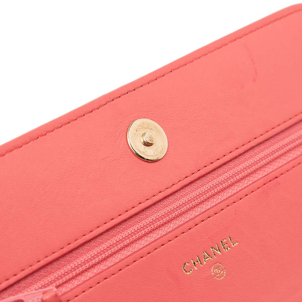 Chanel Lambskin Boy Wallet On Chain - Image 11