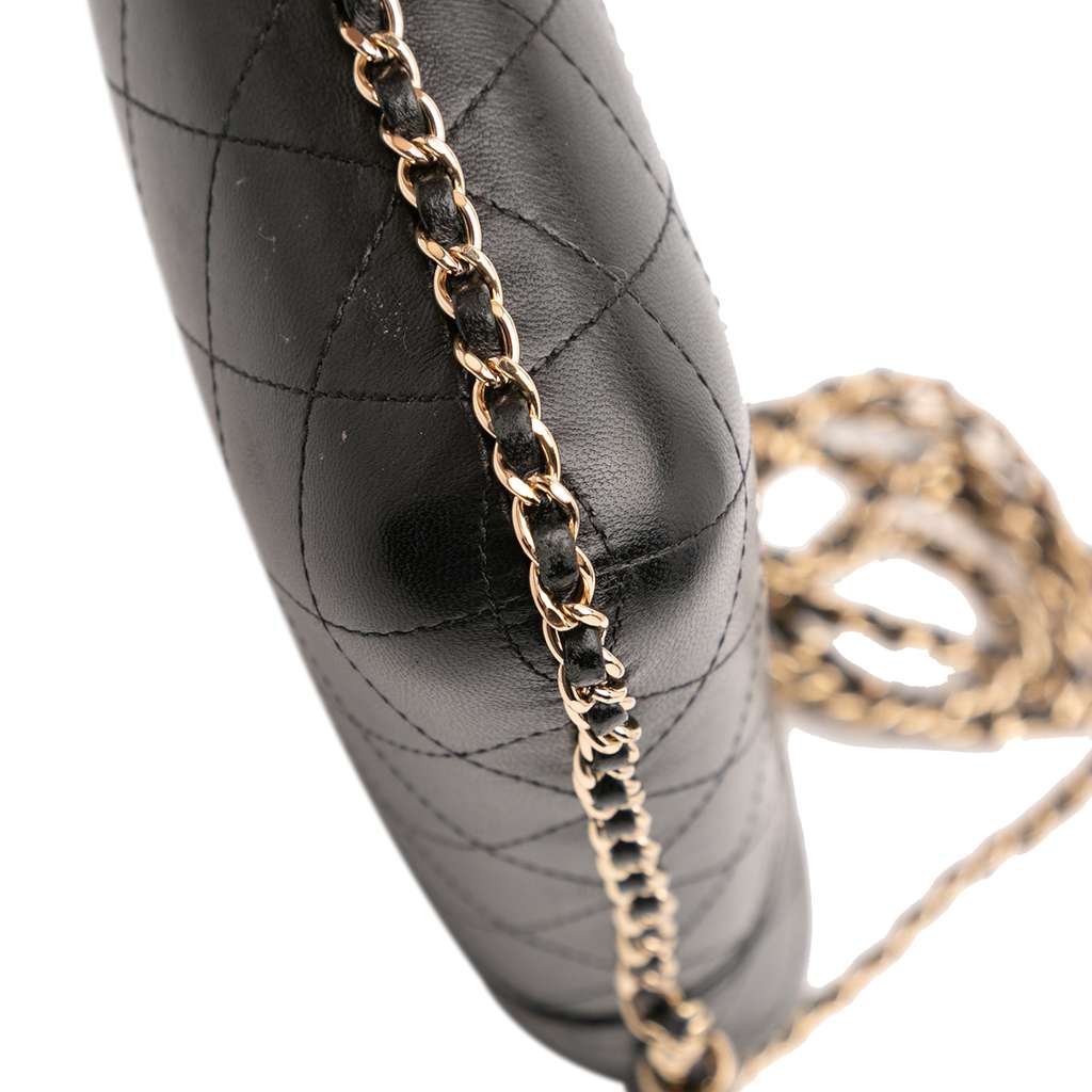 Chanel CC Quilted Lambskin Chain Around Phone Holder - Detail 2