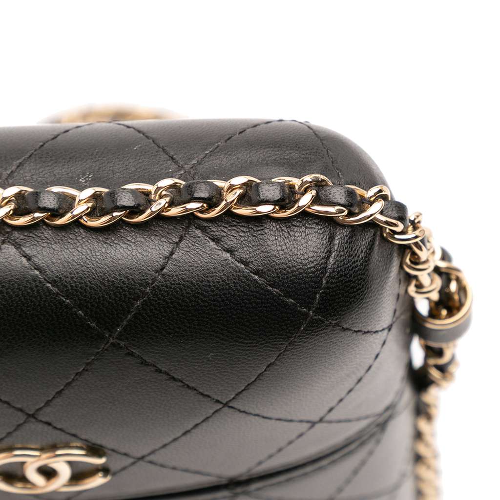Chanel CC Quilted Lambskin Chain Around Phone Holder - Image 11