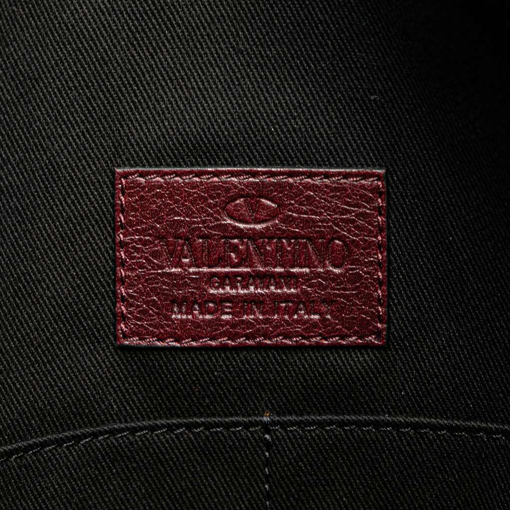 Valentino Leather Rockstud Turnlock Tote - Side view