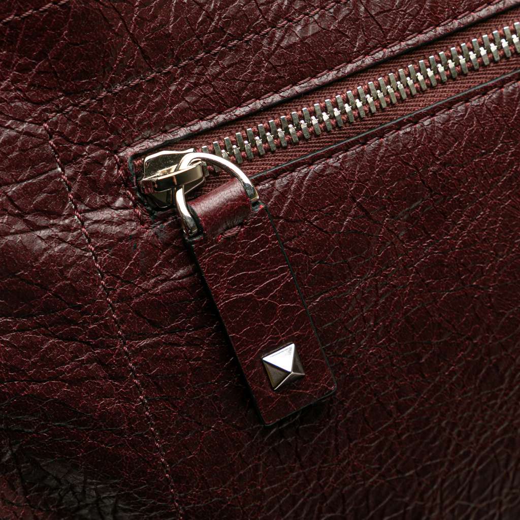 Valentino Leather Rockstud Turnlock Tote - Detail 2