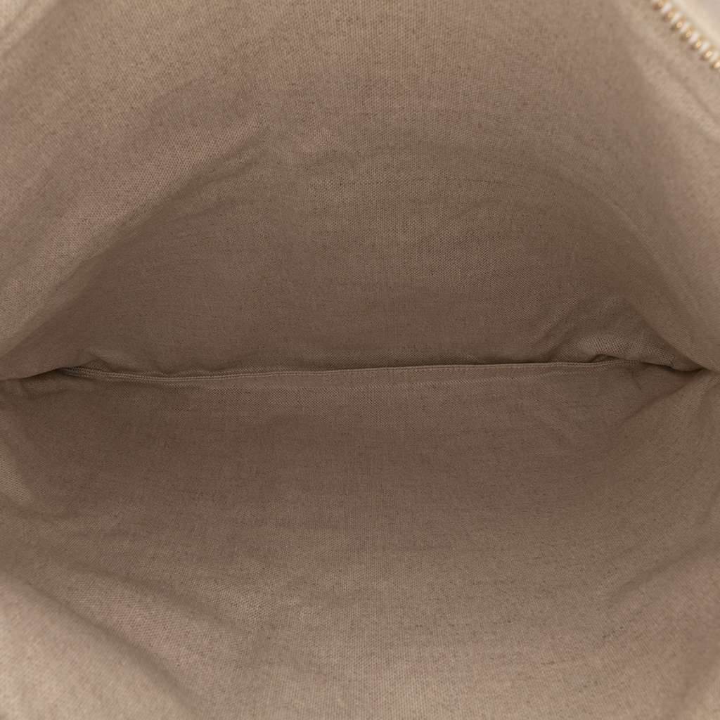 Chanel XL Printed Canvas and Striped Lambskin Foldover Clutch - 4