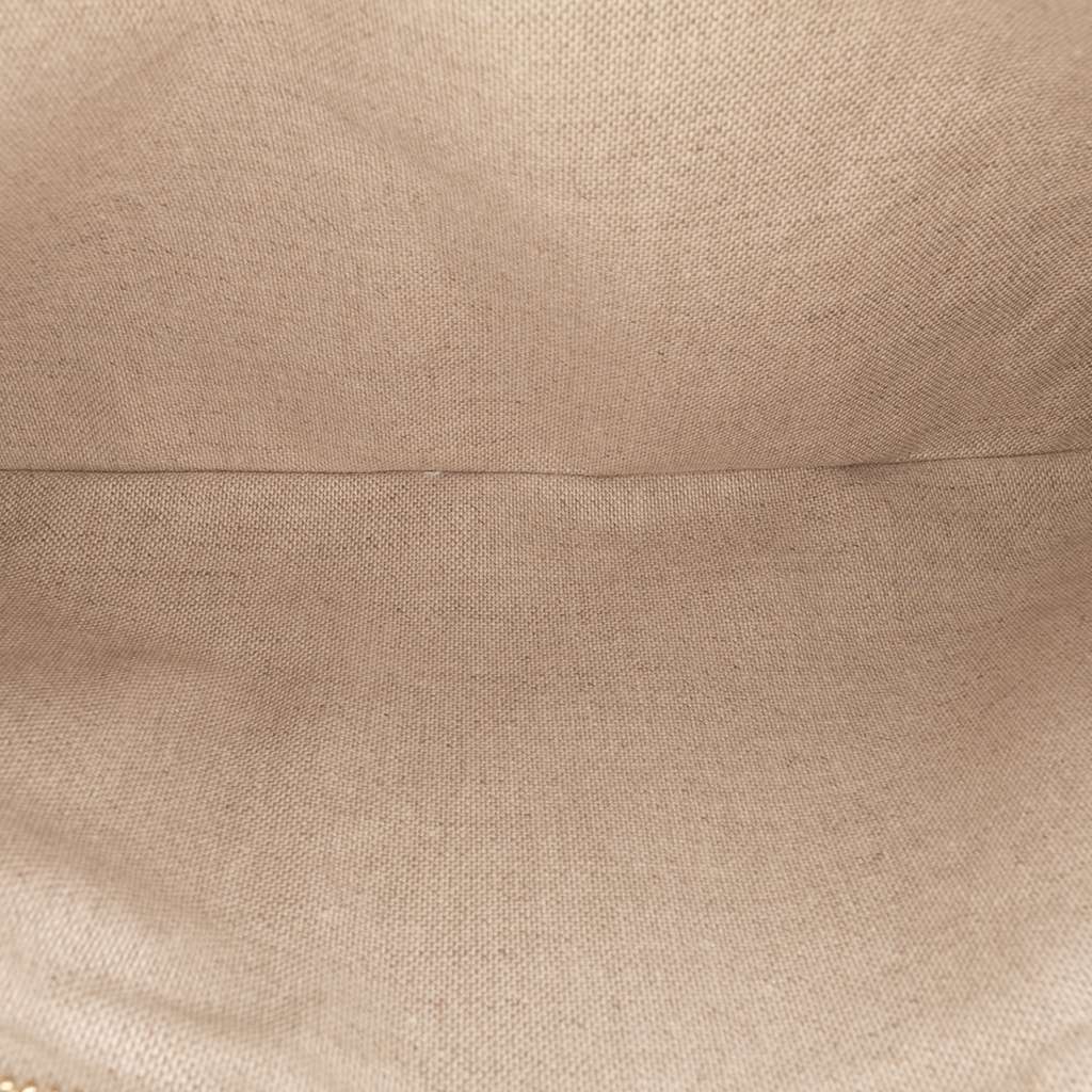 Chanel XL Printed Canvas and Striped Lambskin Foldover Clutch - Detail 1