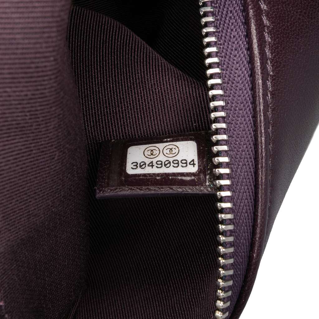 Chanel CC Quilted Lambskin Double Zip Clutch - Detail 2