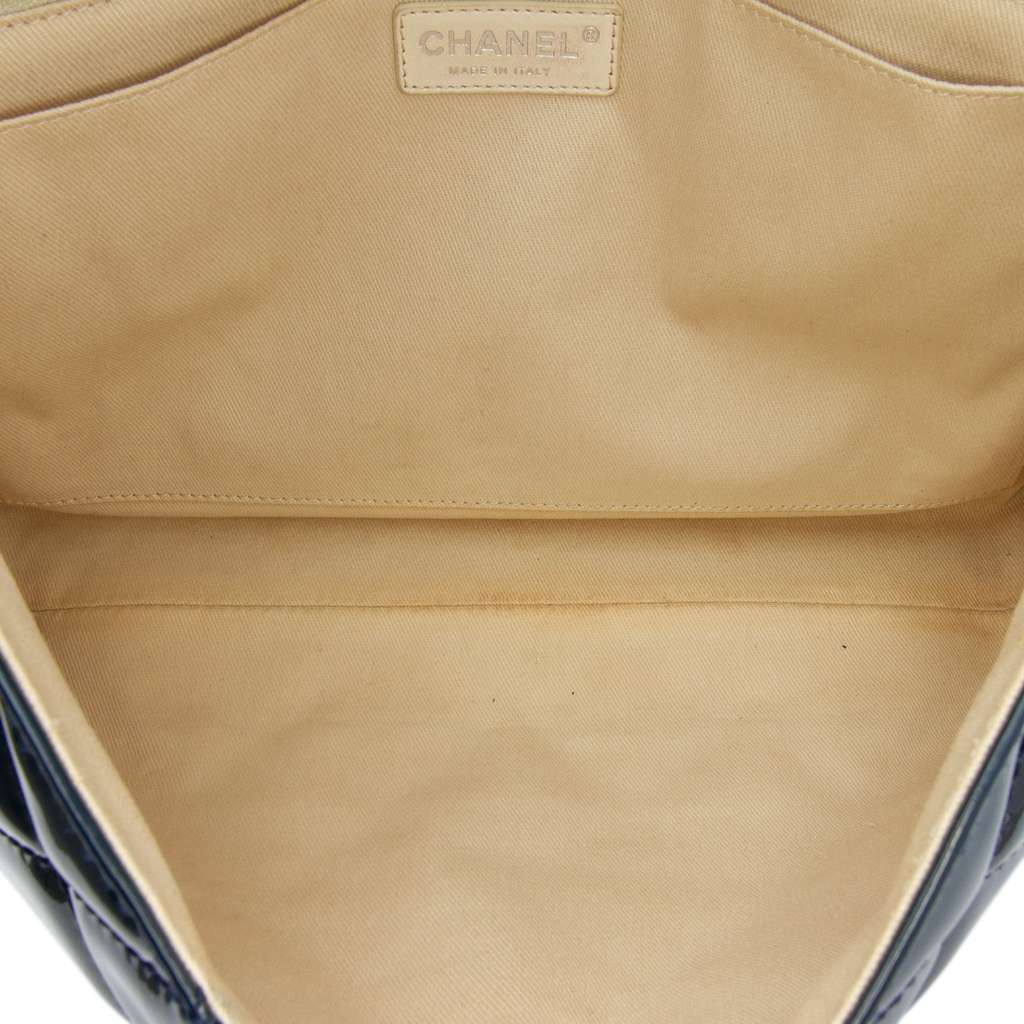 Chanel Quilted Patent In The Business Flap - 4