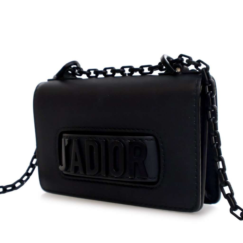 Dior Mini Ultra Matte Calfskin J'Adior Chain Flap - Back view