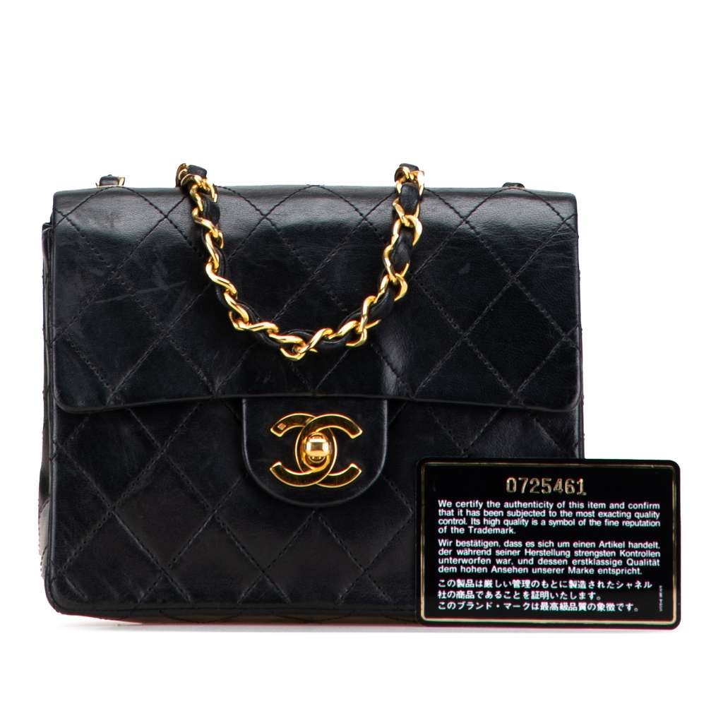 Chanel Mini Square Classic Lambskin Single Flap - Image 13