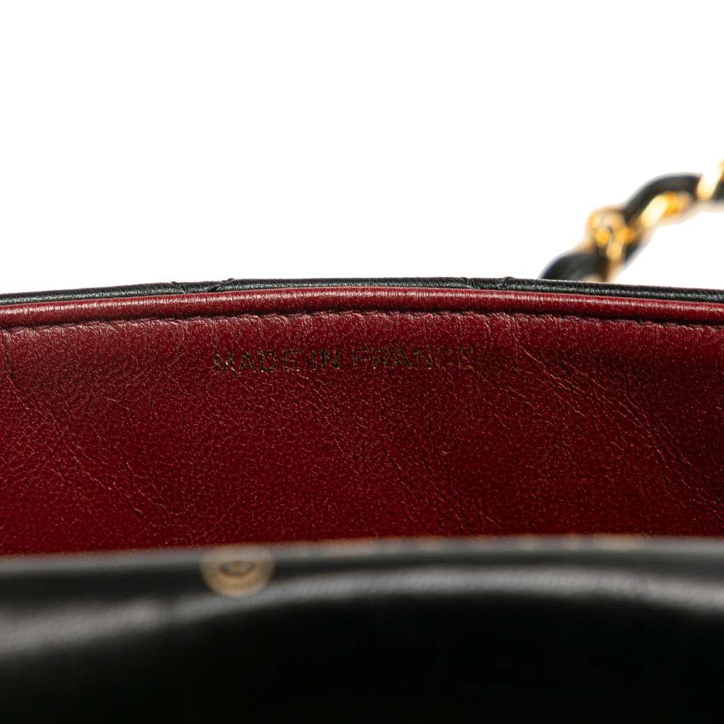 Chanel Mini Square Classic Lambskin Single Flap - Side view
