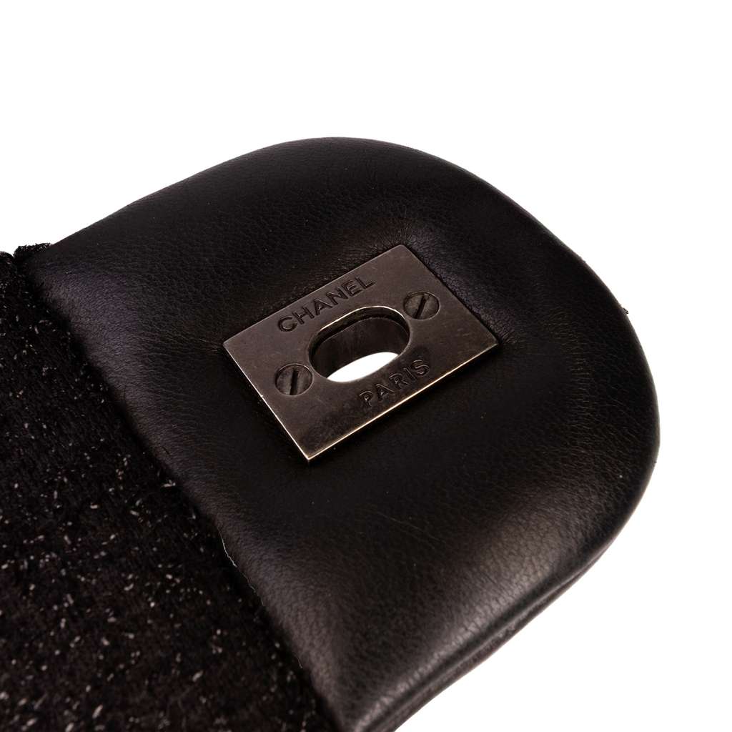 Chanel Jumbo Patchwork Tweed Flap - Image 11