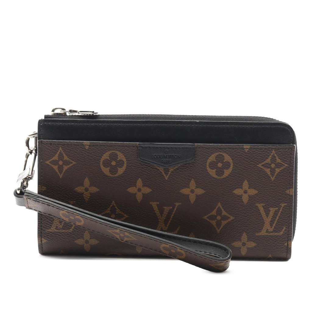 Louis Vuitton Monogram Macassar Zippy Dragonne Wallet