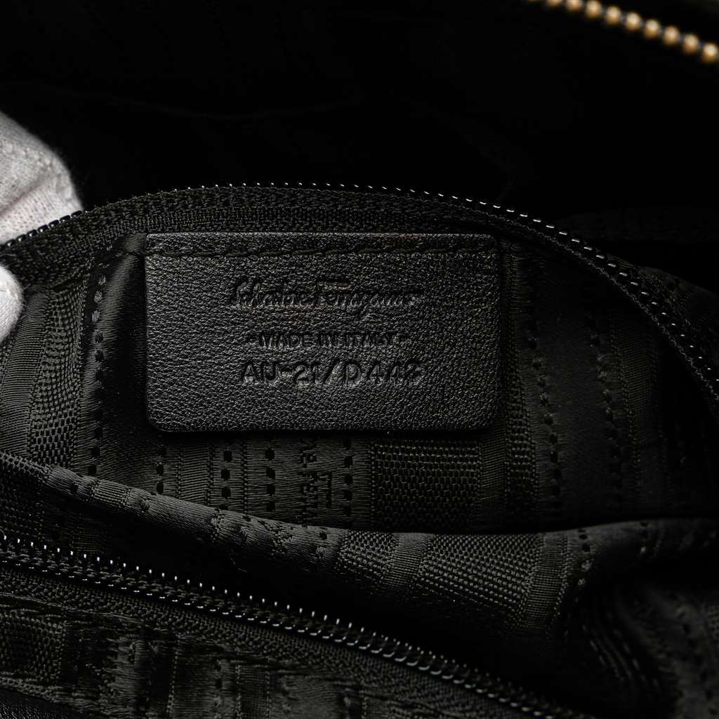 Salvatore Ferragamo Leather Vara Shoulder Bag - Detail 1