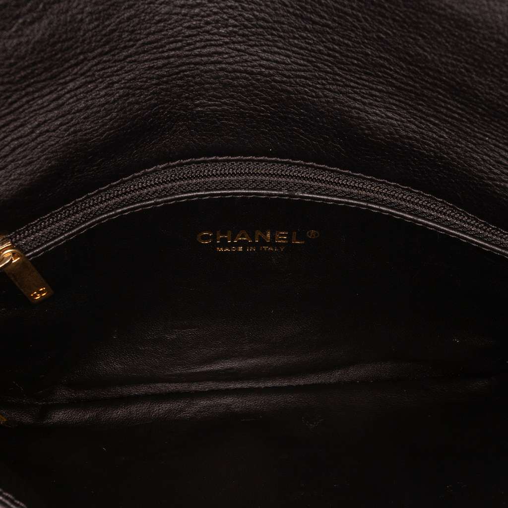 Chanel Quilted Lambskin Leather Clutch - 4