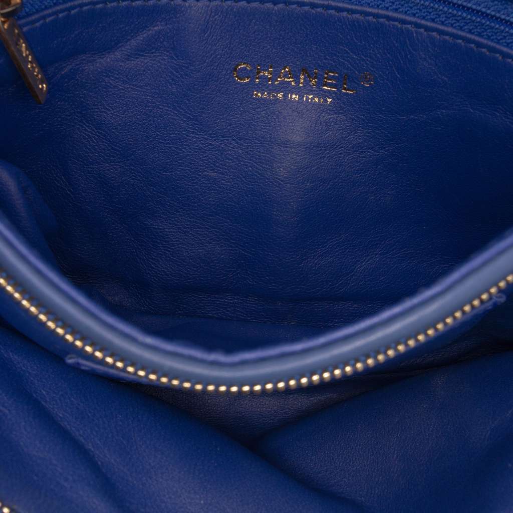 Chanel CC Quilted Lambskin Foldover Clutch - 4