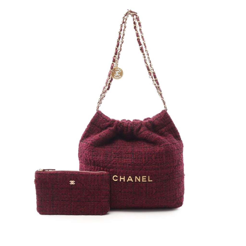 Chanel Small Tweed 22 Handbag