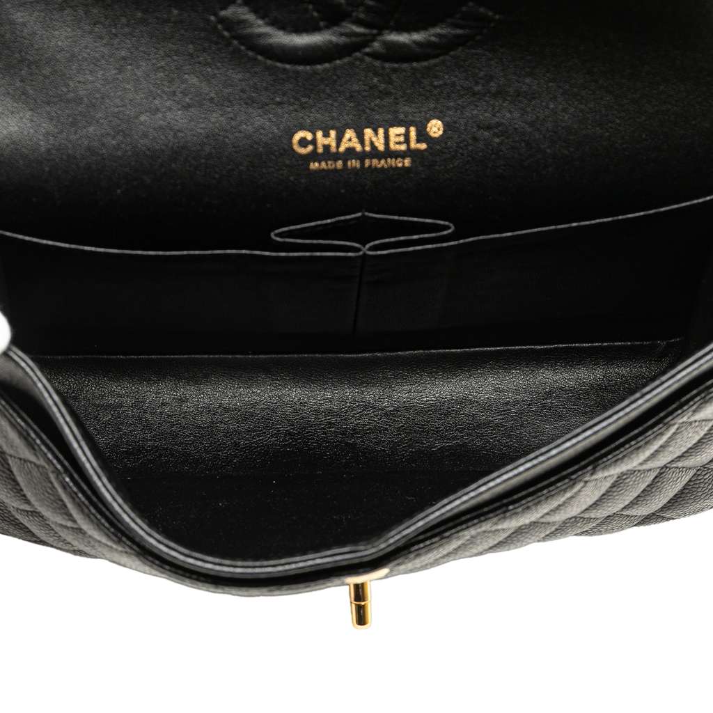 Chanel Medium Classic Caviar Double Flap - 4