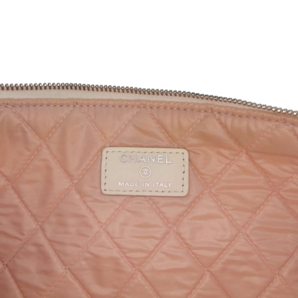 Chanel Large Quilted Printed Canvas Coco Cuba Libre O Case Clutch - Side view