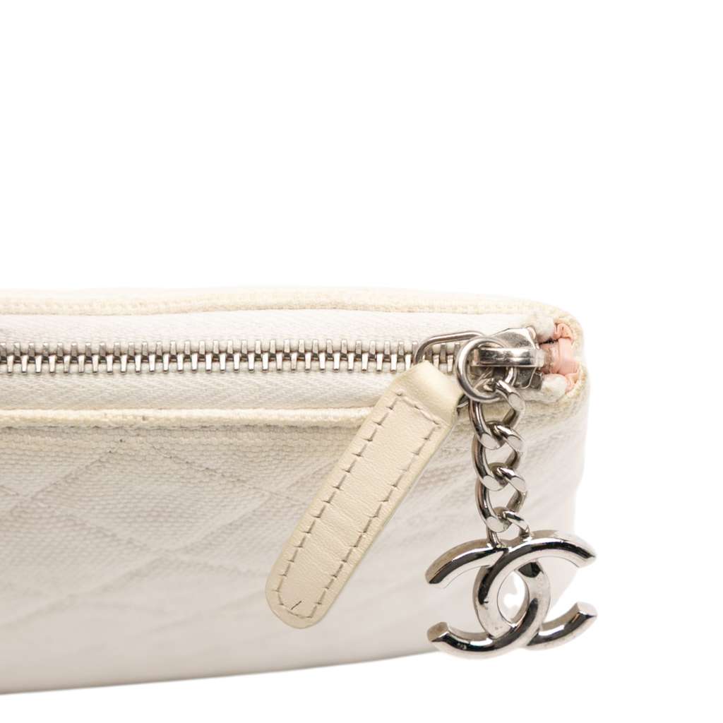 Chanel Large Quilted Printed Canvas Coco Cuba Libre O Case Clutch - Image 12