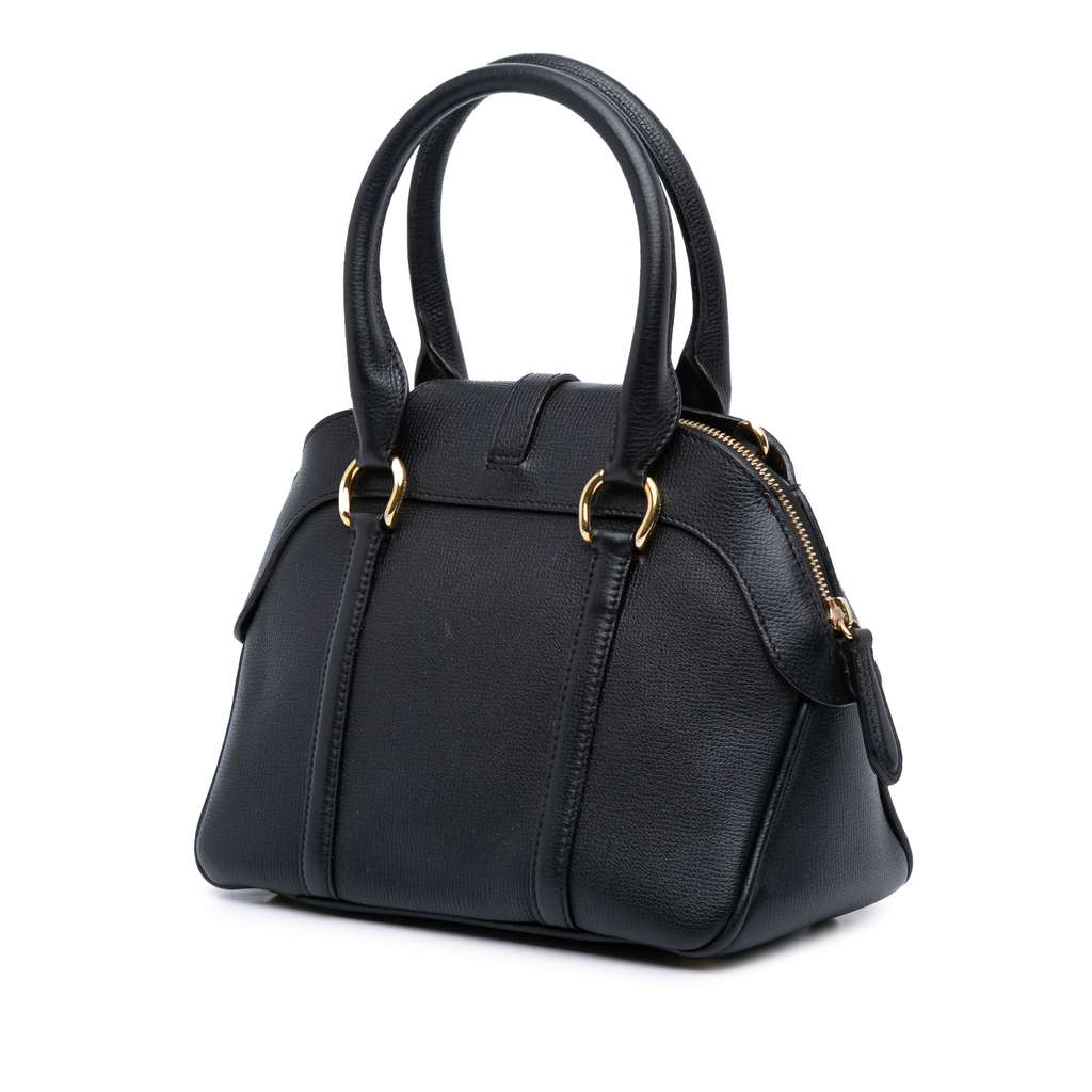 Burberry Small Leather Milverton Satchel - Back view