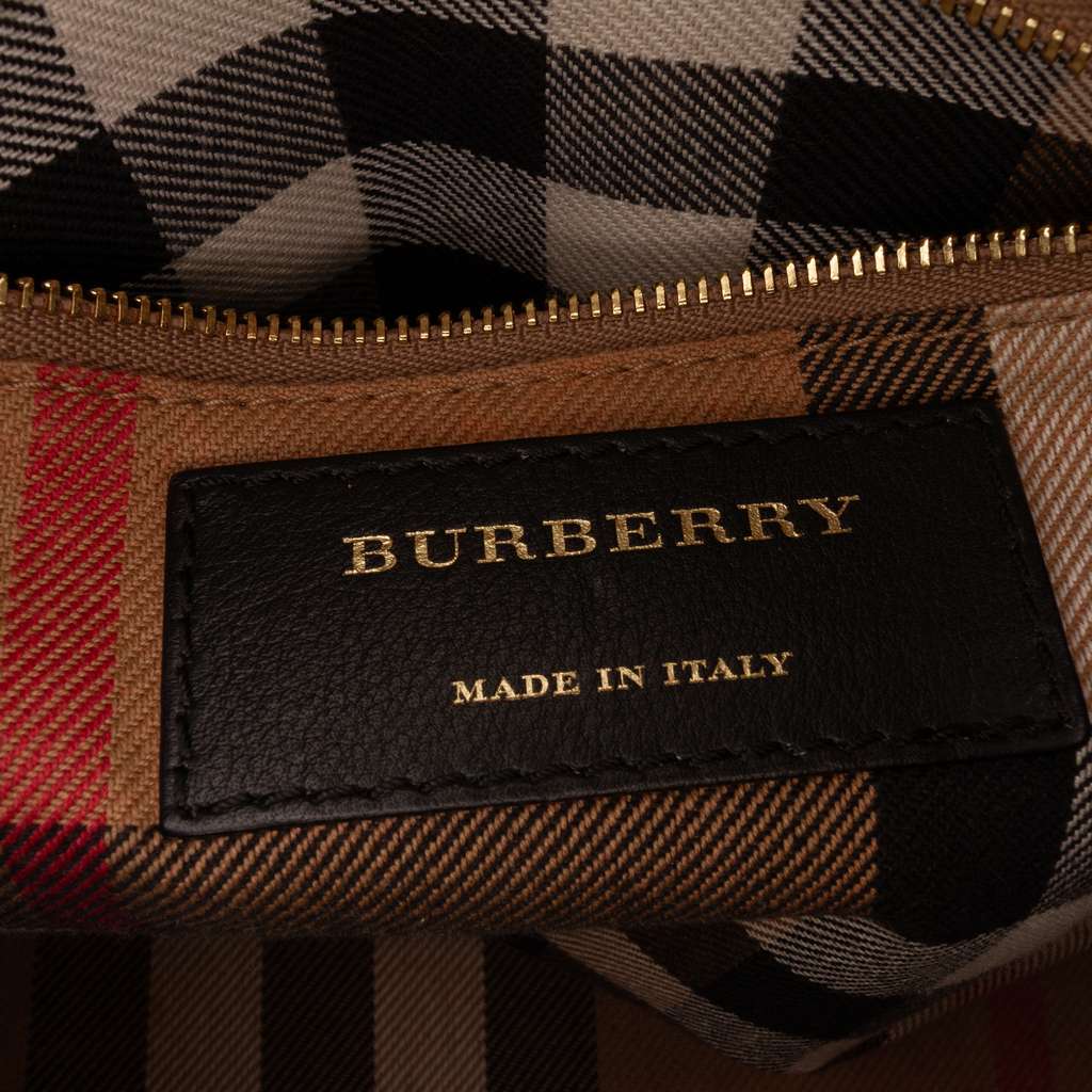 Burberry Small Leather Milverton Satchel - Side view