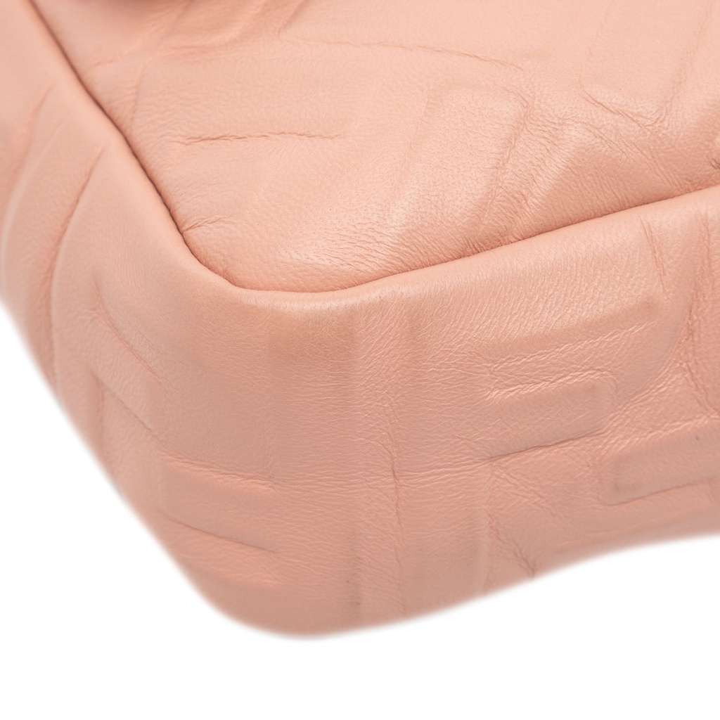 Fendi Zucca Embossed Leather Baguette Satchel - Image 14