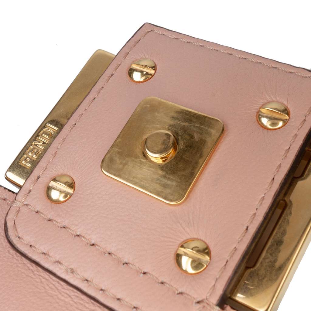 Fendi Zucca Embossed Leather Baguette Satchel - Image 10