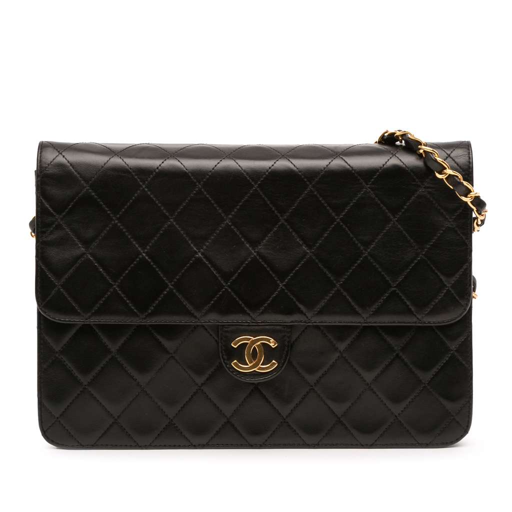 Chanel Medium CC Quilted Lambskin Single Flap