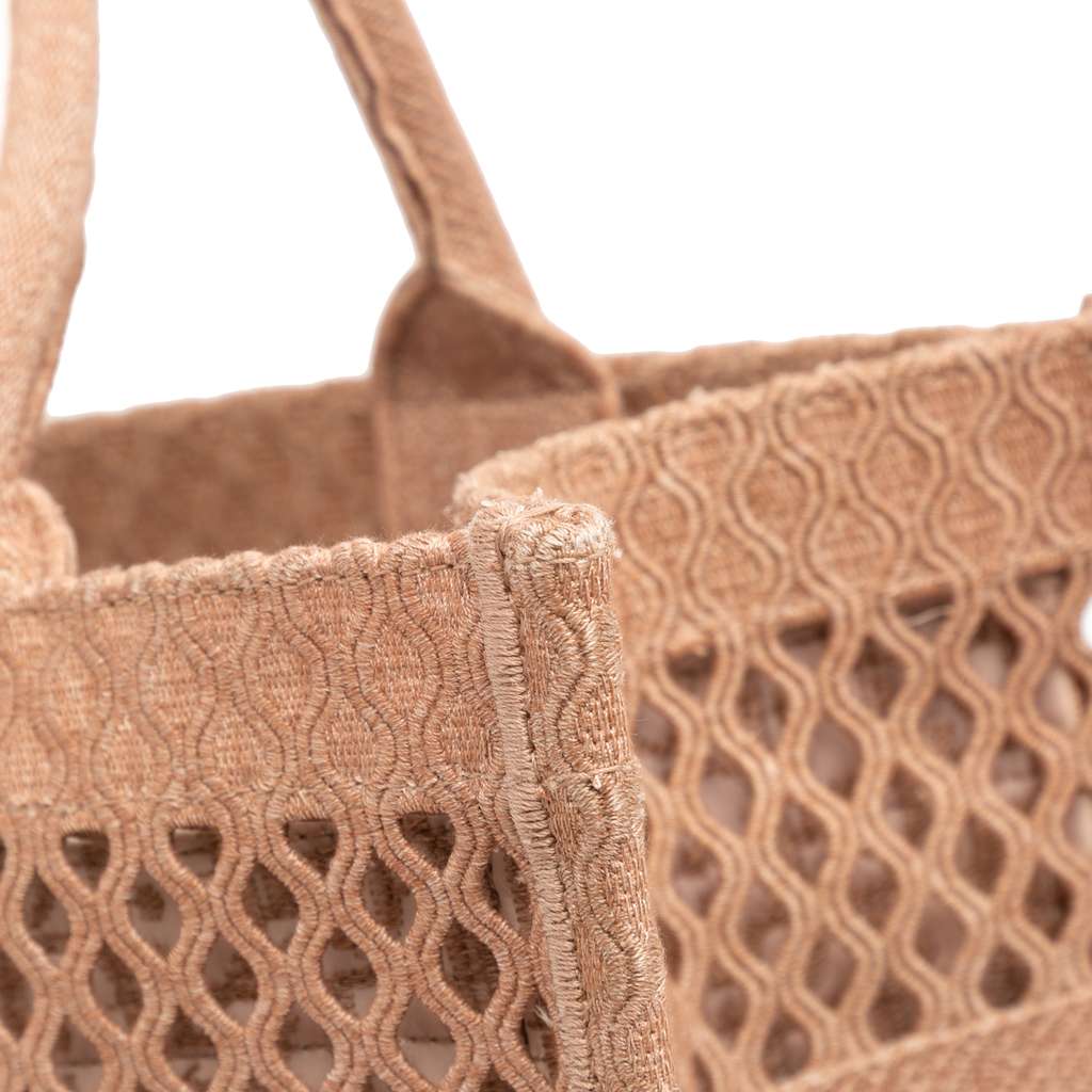 Dior Medium Embroidered Mesh Book Tote - Image 11