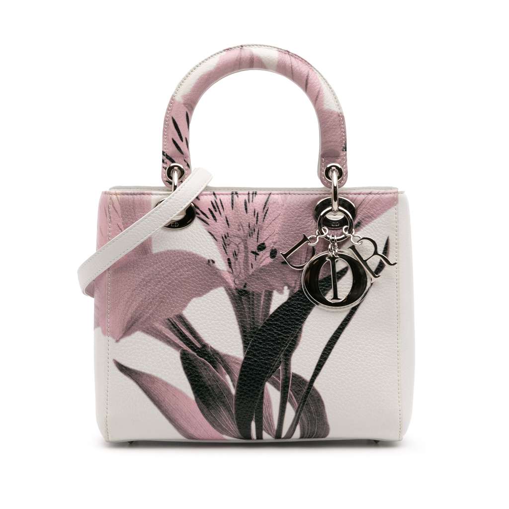 Dior Medium Deerskin Floral Printed Lady Dior