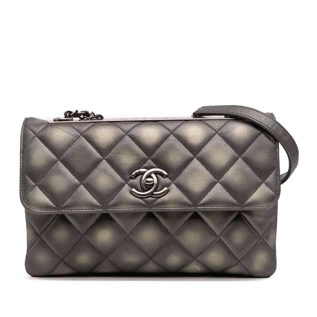 Chanel Quilted Metallic Lambskin Trendy CC Flap