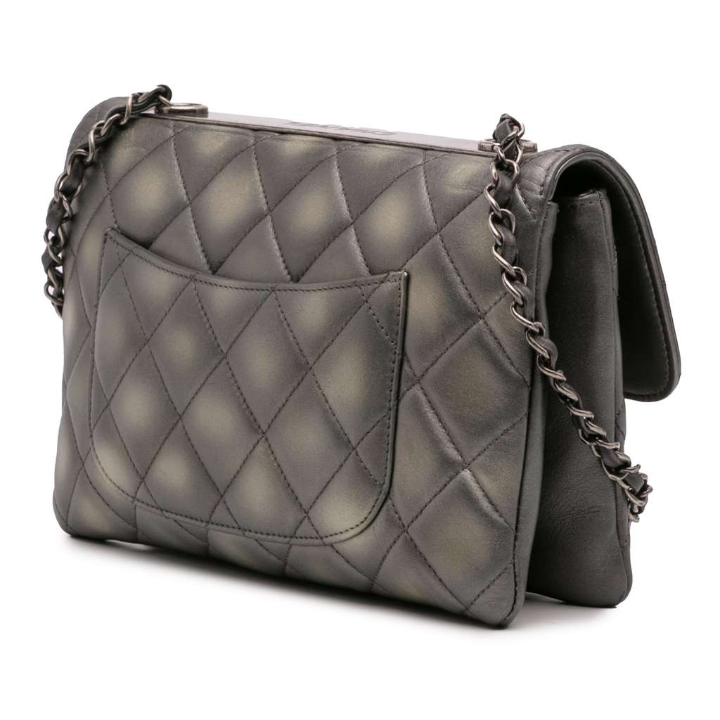 Chanel Quilted Metallic Lambskin Trendy CC Flap - Back view