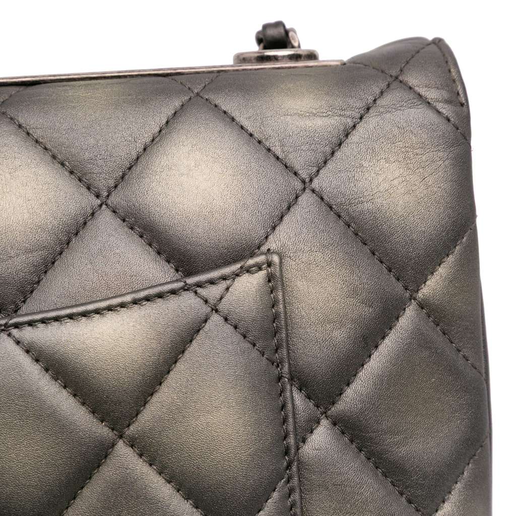Chanel Quilted Metallic Lambskin Trendy CC Flap - Image 11